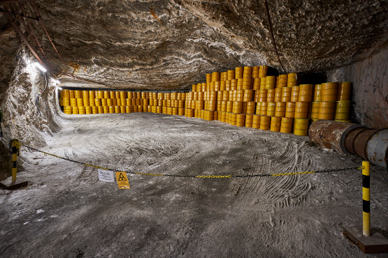 Storage area in the Morsleben repository